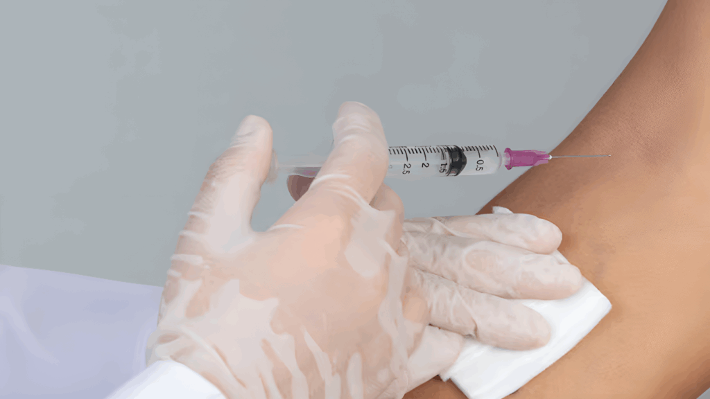 What is Saline lock?