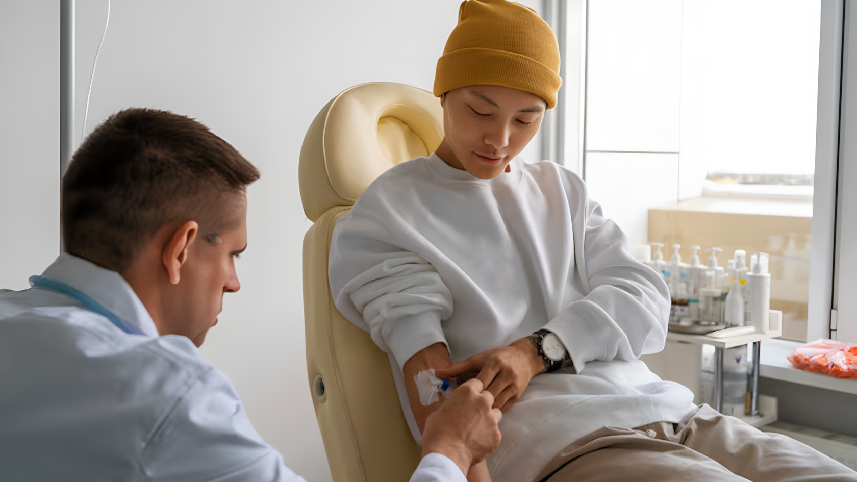 What is Saline lock?